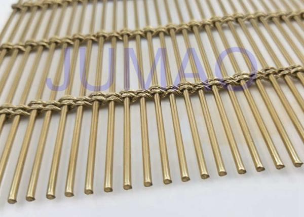 Brass Marchitectural Metal Mesh Screens Weather Protection For Buildings Wall