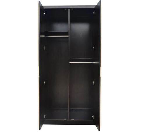 European Style Hotel Room Wardrobe With Metal Rod And Shelf , Size Custom