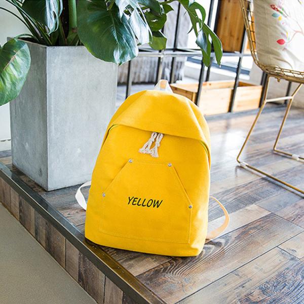 Hot sale canvas female Korean campus backpack simple mori backpack travel leisure bag