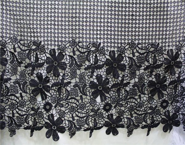 Garment Accessories Chemical Lace Fabric  Water Soluble Embroidery  lace fabric  in Different  Color