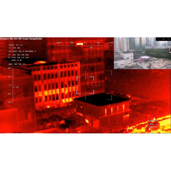 New Zoom Triple Camera EO/IR Target Locking 5KM Distance Measurement,Target Location Calculating,4.08MP HD