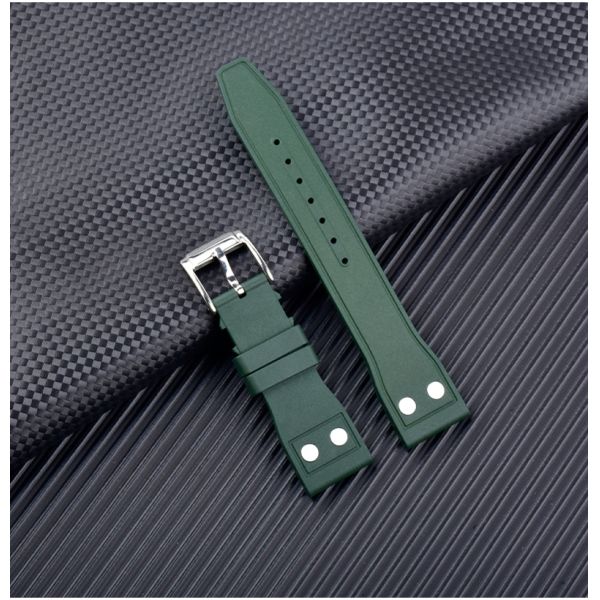 Waterproof Breathable FKM Rubber Watch Strap · Customizable Size And Logo | OEM/ODM - China Wholesaler SHX
