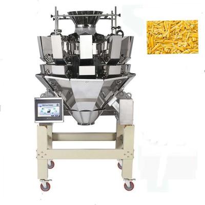 7 multi língua da polegada HMI Chips Multihead Weigher Packing Machine