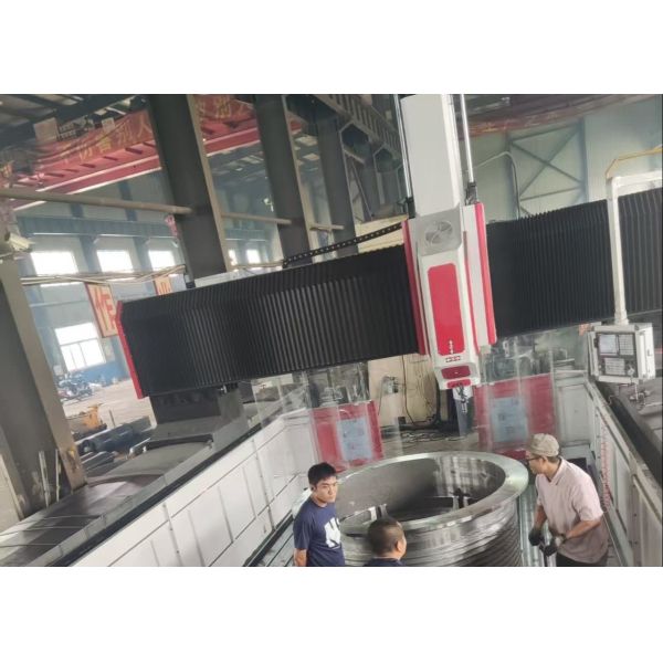 6000x3900x2700mm Overall Size CNC Gantry Metal Drilling Machine 70mm Max Drilling Diameter