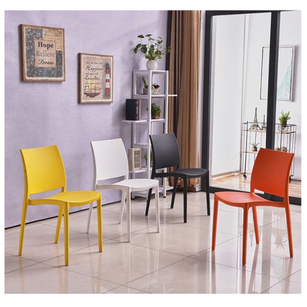Cheap Price Home Furniture Stackable Dining Restaurant Cafe Plastic Chair for Sale