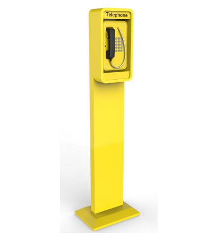 Vandal Resistant Highway Emergency Phone Pillar , Roadside Phone Protection Pillar