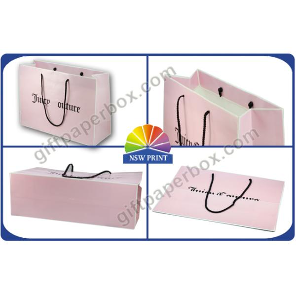 Повторно использованные изготовленные на заказ сумки Тоте евро цвета бумажных хозяйственных сумок розовые с ручкой