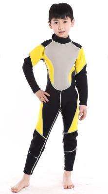 children wet diving suit 3mm long sleeve neoprene diving wet suit