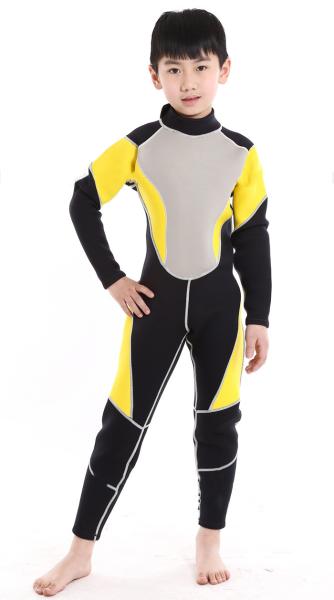 children wet diving suit 3mm long sleeve neoprene diving wet suit