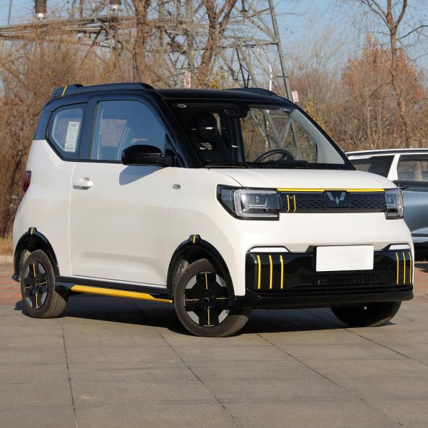 Budget-Friendly Mini Electric Cars Wuling Hongguang Mini EV LED Headlight 200km 300km