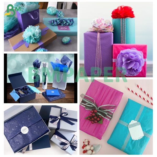 17gsm Lightweight Tissue Paper Semi - Translucent For High End Gift Wrap