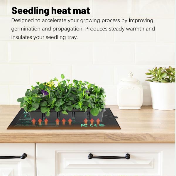 UL MET Certified Waterproof Seedling Heat Mat Indoor Hydroponics Germination Heating Pad