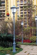 100-240V LED Courtyard Lights high quality lamp body made by steel or aluminum cast hot -dip galvanizing no rust