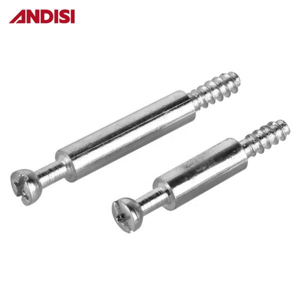 Furniture Connecting Bolt Mini Fix Screws Dowel 33/36/46mm Zinc Plated Steel M4 Modern Hardware