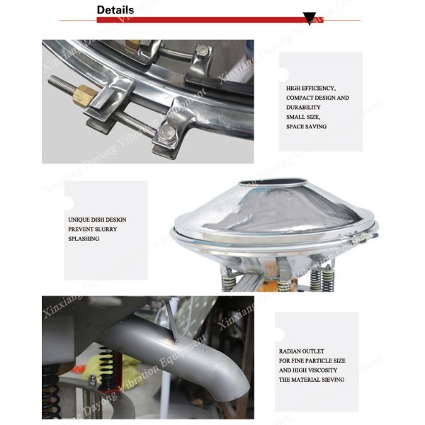 Liquid Hydrate Filter Screening Equipment High Frequency Circular Vibrating Sieve