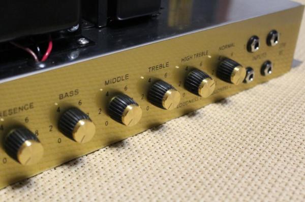 Marshall Style JTM45 Hand Wired All Tube Guitar Amplifier Head Chassis with Ruby Tubes 50W in Black Musical Instruments