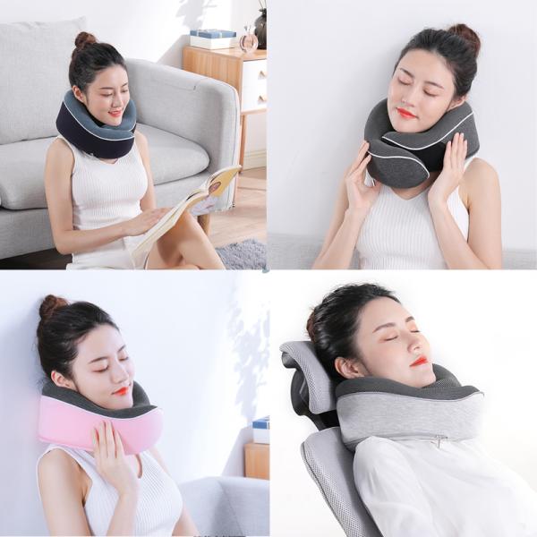 Removable and Washable Memory Foam U Shape Travel Neck Pillow for Airplane Portable