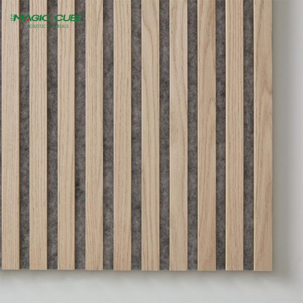 2400*600*21 mm Akupanel Soundproofing Panel for Interior Wall Veneer Wooden Acoustic