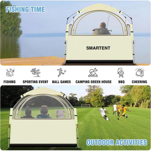 40*69*65Inch UV Protected Pop Up Sports Tents with Mesh Windows Easy Set Up Carrying Bag and Stakes Included