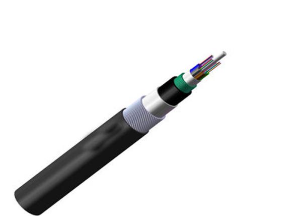 Steel Wire Armored Anti Rodent Fiber Optic Cable Double Sheath Jacket GYTS33