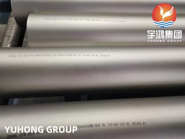 ASME SB514 Incoloy 800H Tubos de solda de ligas de níquel-ferro-cromo de aço para serviço corrosivo geral