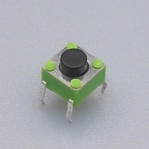 Black Miniature Push Button Switch Blue House Momentary Operation Type