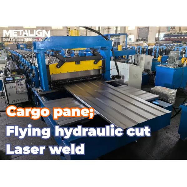 Truck Cargo Floor Panel Automotive Roll Forming Machine With Laser Welder