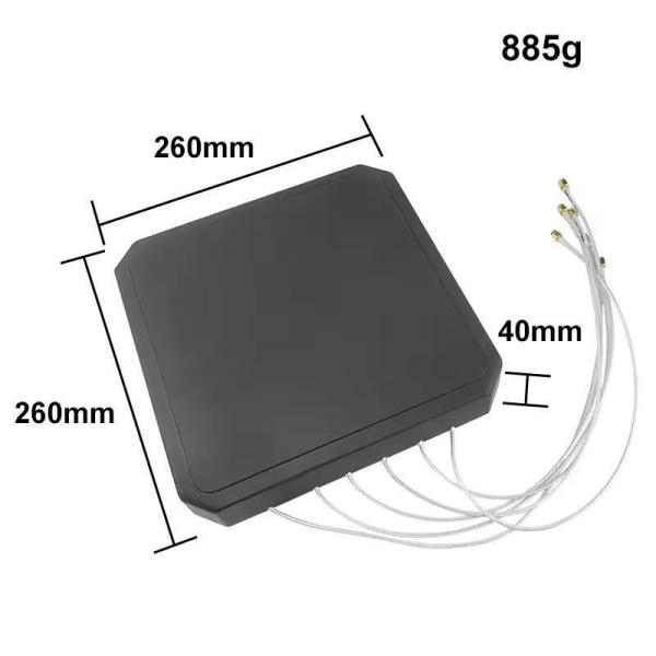 6 Banda 26cm 17dBi Painel MIMO Direccional Anti Drone Antenna à prova d'água 840-5900 MHz