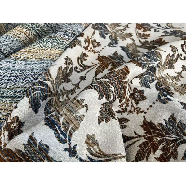 100%Polyester 430GSM Heavy Weight Jacquard Woven Sofa Fabric For Home Decoration