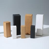 Boîte d'emballage de produits cosmétiques pour soins de la peau Boîte d'emballage en papier kraft rectangulaire Boîte d'emballage en papier pliable épaissie