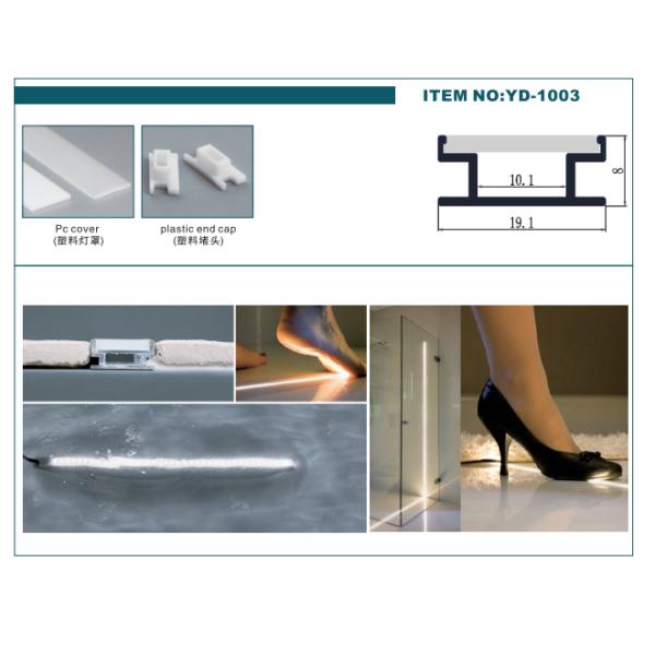 На открытом воздухе канал алюминиевое 19*8mm пола СИД света прокладки для земного поверхностного водоустойчивого света