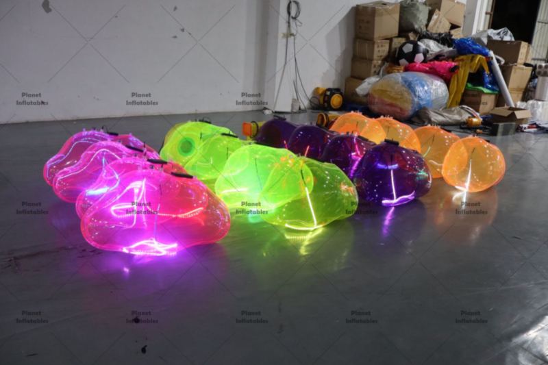 Glowing clear Inflatable PVC Cloud Inflatable Clouds Balloon with Light Strip for Party Event Decoration