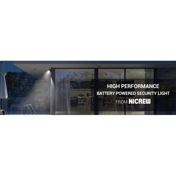 600-Lumen Outdoor LED Security Light, Battery Powered Wireless Motion Sensor Light