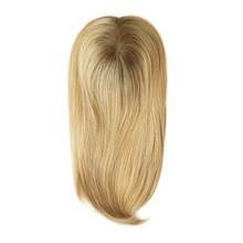 100% European Virgin Hair women Mono hair topper natural color double drawn full end full coverage mono wefted Topper