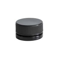 9 ml de frascos de vidro concentrado à prova de crianças parede espessa frasco pequeno preto com tampa preta