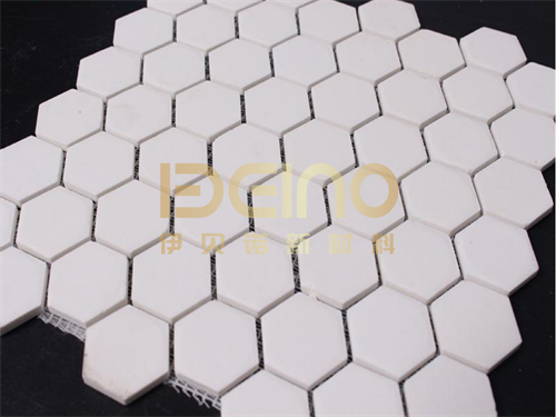 Hexagonal Alumina Ceramic Pipe Wear Resistant Rubber Ceramic Panels