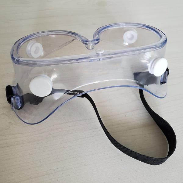 Transparent Color Medical Safety Goggles Fully Enclosed Design PVC Frame