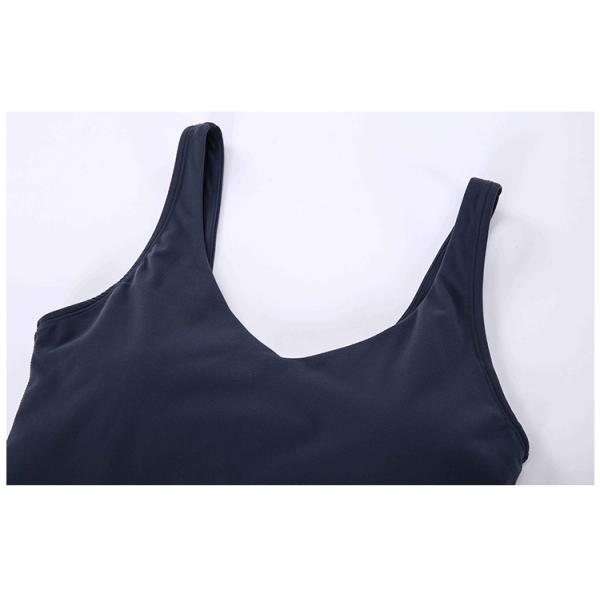 Lulu High-Intension V Neck U Back Chest Padded Vest Sport Gymwear Woman Yogawear Workout Clothing