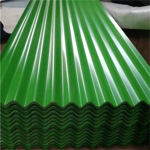 Folha de telhado corrugada de PVC de grau CGCC com resistência ao calor e revestimento Z30-Z40