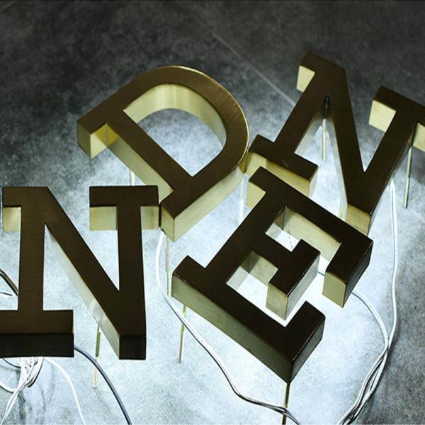 Outdoor Wall Led Letter Channel Sign Metal 3d Acrylic Backlit Letter Sign