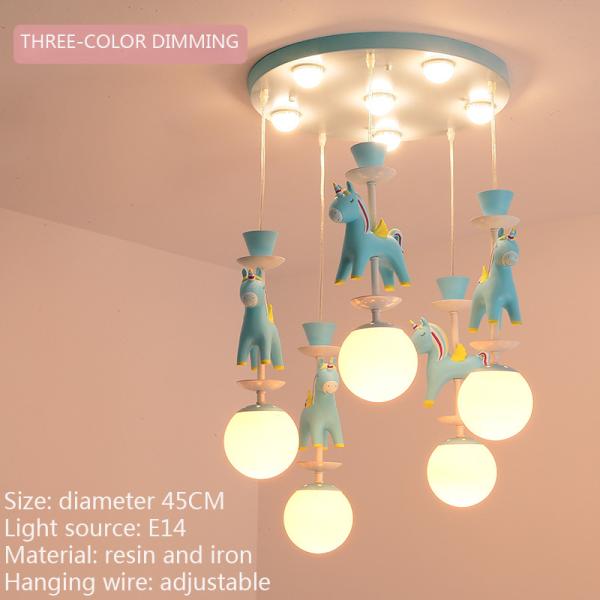 Children bedroom chandeliers modern ins merry-go-round boy girl room chandelier(WH-MA-136)