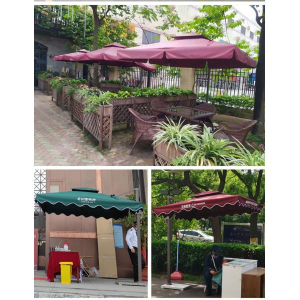 8 Aluminium Ribs Large Garden Parasol 3m Garden Umbrella OEM