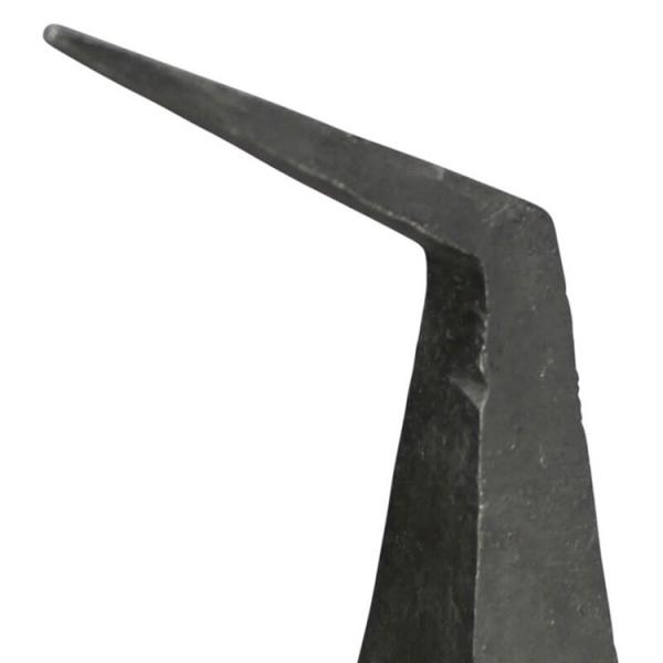 Abstract Nordic Outdoor Metal Sculpture Black Iron Sculpture 6 Inch Height