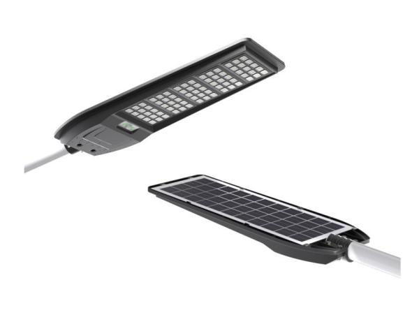 Gefolly 200W Outdoor Solar Street Lights Commercial Parking Lot Light 6500K Dusk To Dawn
