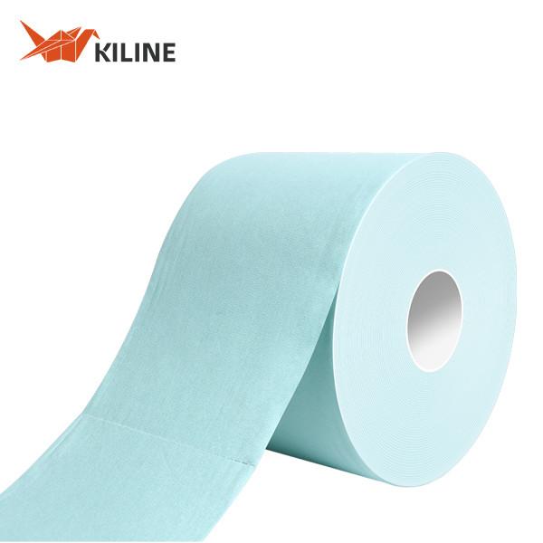 Tissu industriel de nettoyage à sec non tissé Jumbo Roll Résistant aux déchirures OEM