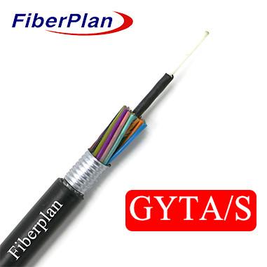 Outdoor Aluminum Tape Duct Armoured Fiber Optic Cable GYTA
