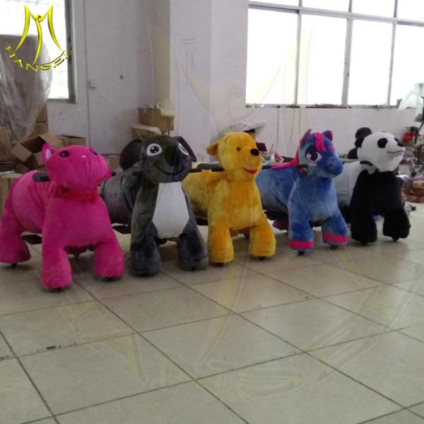 Hansel new kids walking battery ride on plush elephant for amusement park