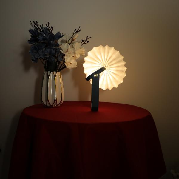 Japanese Paper Sculptural Accordion Table Lamp Night Light Home Decor OEM
