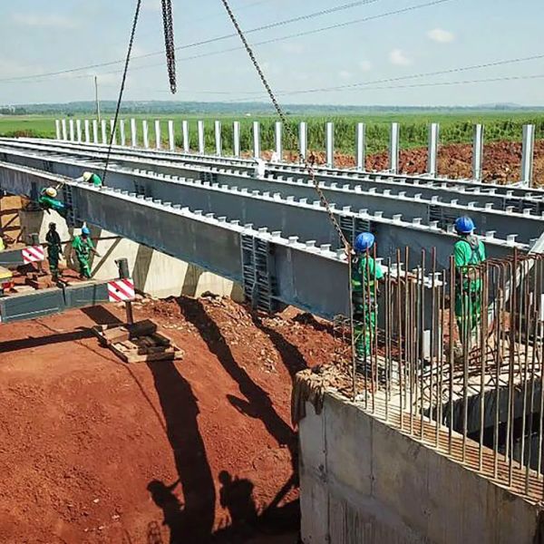 Heavy Duty Welded Bent Metal Low Carbon Structure Transportation Project Steel