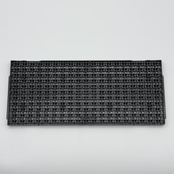 Customized Standard JEDEC Tray Matrix Trays With Pocket Size 9.9*6*1.57mm Black ESD MPPO Material Tray